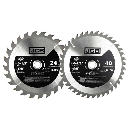 JCB 2 TCT Circular Saw Blade Set JCB-TCT-2PC