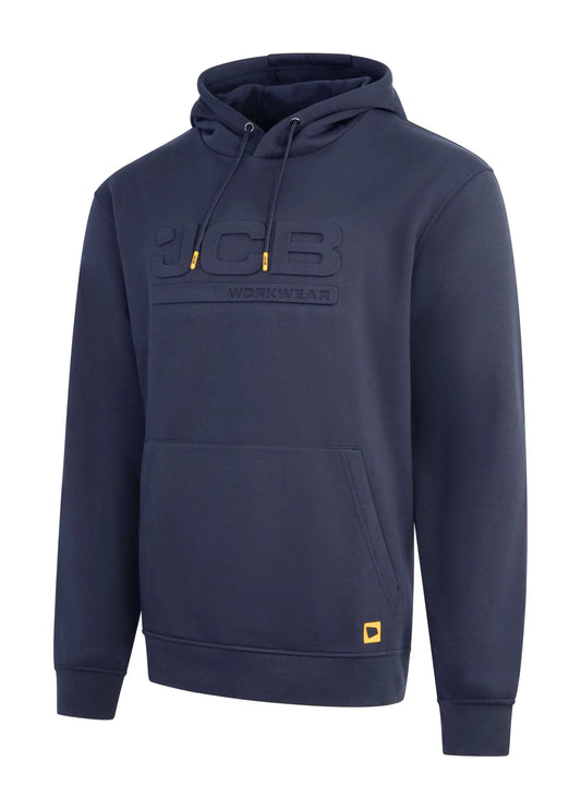 JCB Embossed Hoodie Navy - M