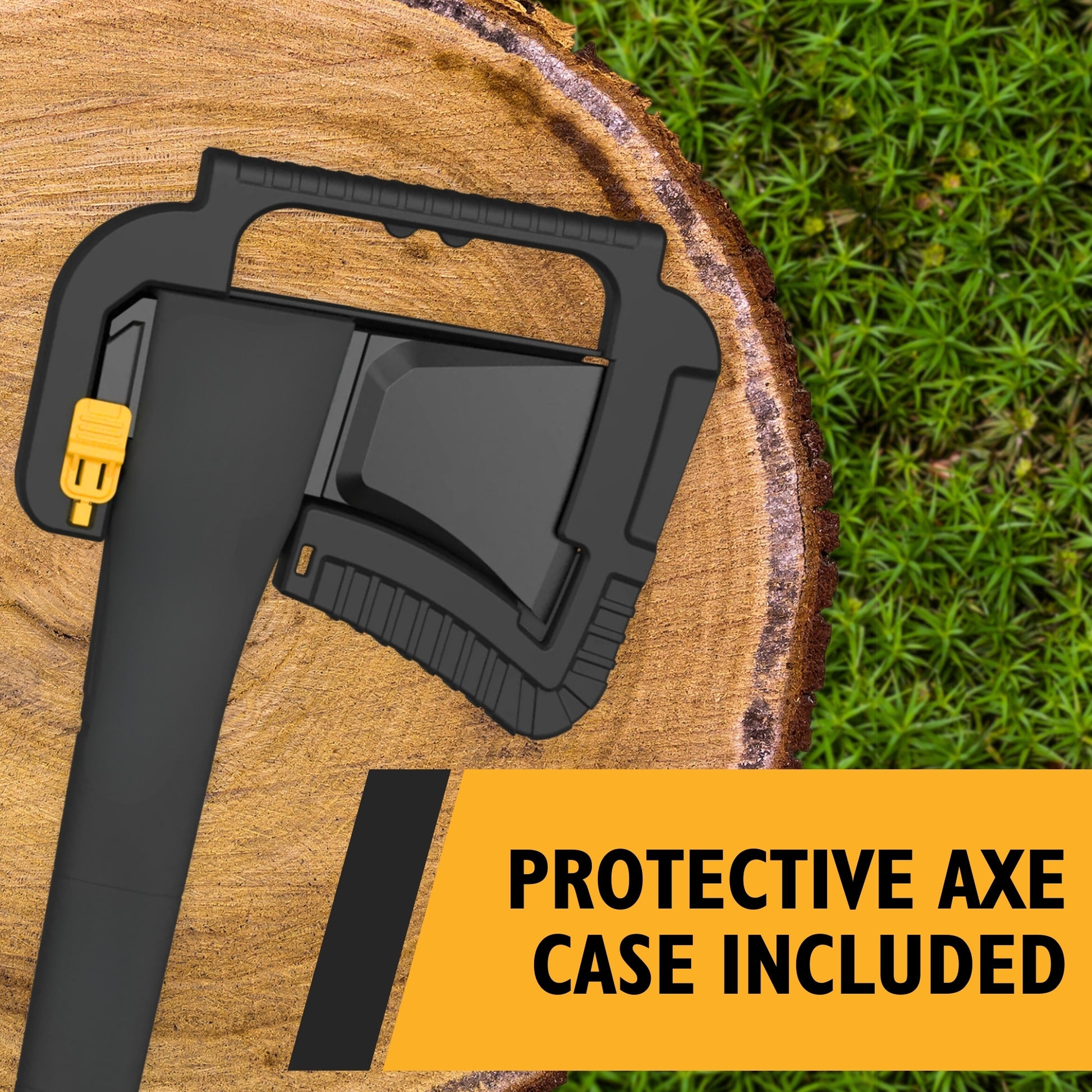 JCB Splitting Axe 28"/ 2kgs TPR Grip FG Composite + Sheath
