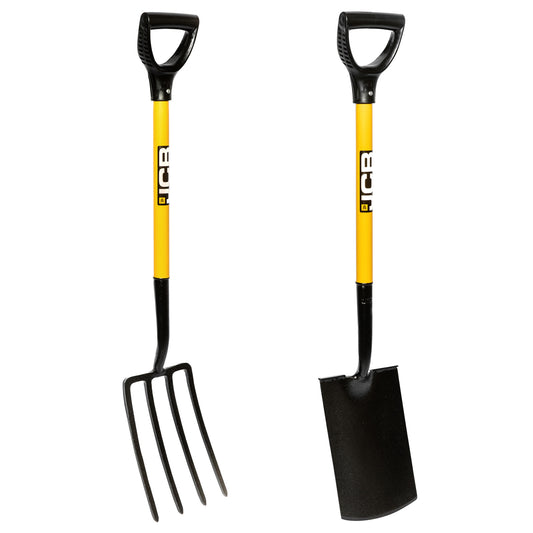 JCB Solid Forged Garden Spade & Fork Set