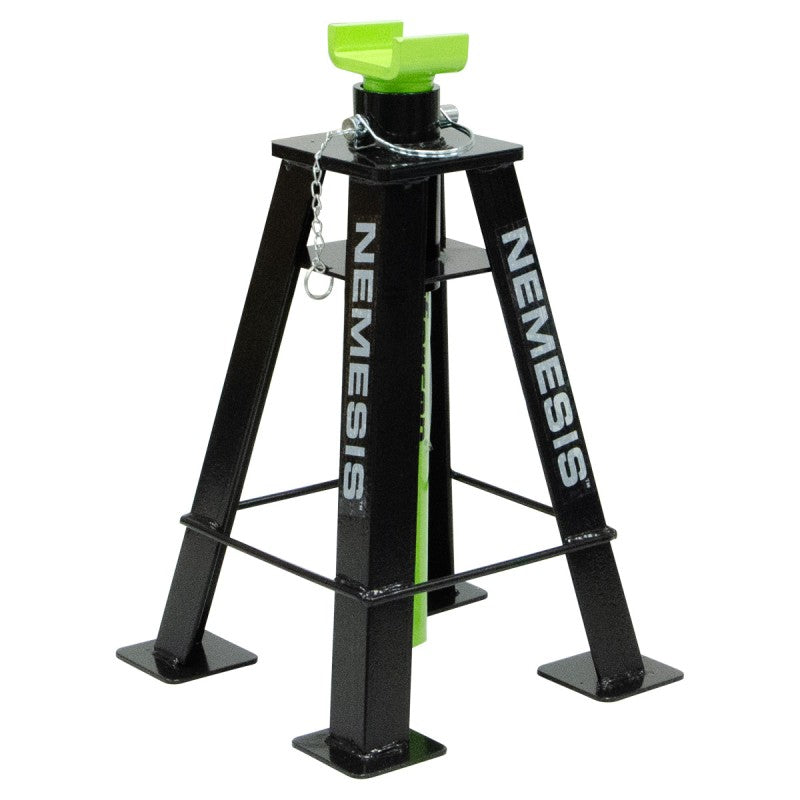 Jefferson Nemesis 3 tonne heavy duty steel ratchet axle stand pair for vehicle servicing