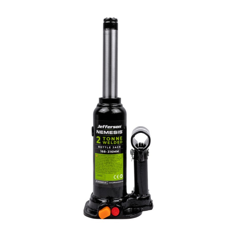 Jefferson Nemesis 2 tonne compact hydraulic bottle jack for car maintenance
