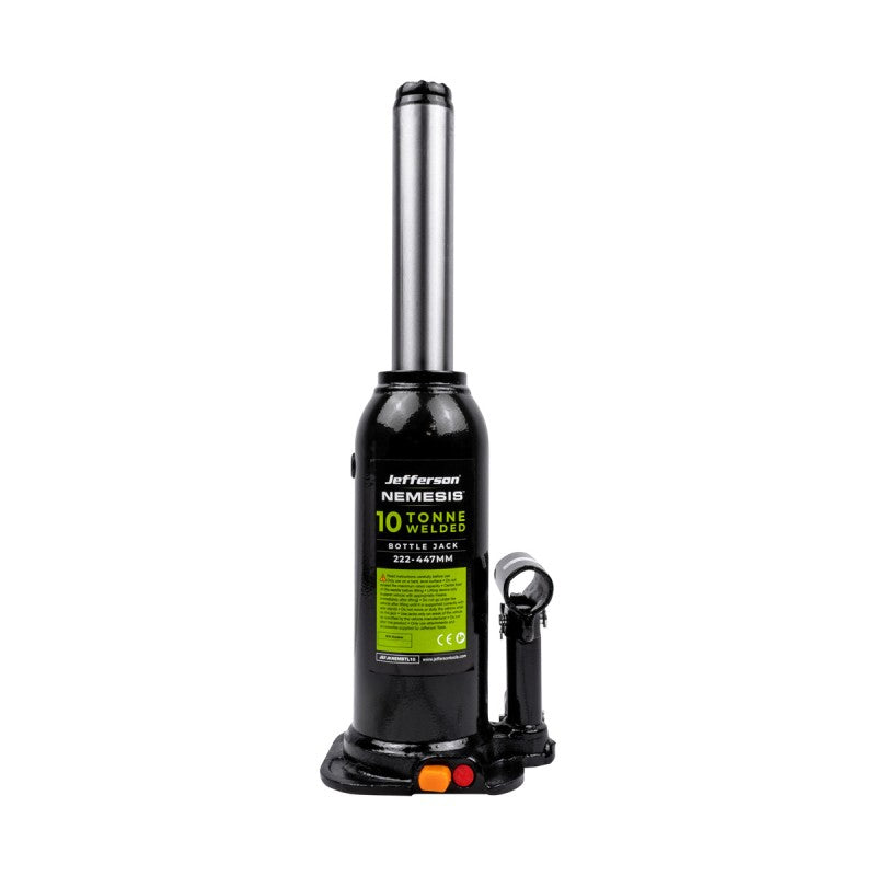Jefferson Nemesis 10 tonne heavy duty hydraulic bottle jack for workshop vehicle lifting
