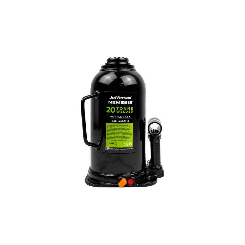 Jefferson Nemesis 20 tonne heavy duty hydraulic bottle jack for commercial vehicle lifting