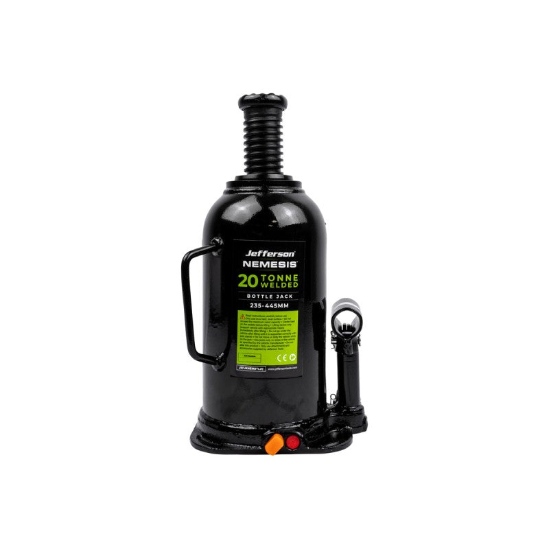 Jefferson Nemesis 20 tonne heavy duty hydraulic bottle jack for commercial vehicle lifting