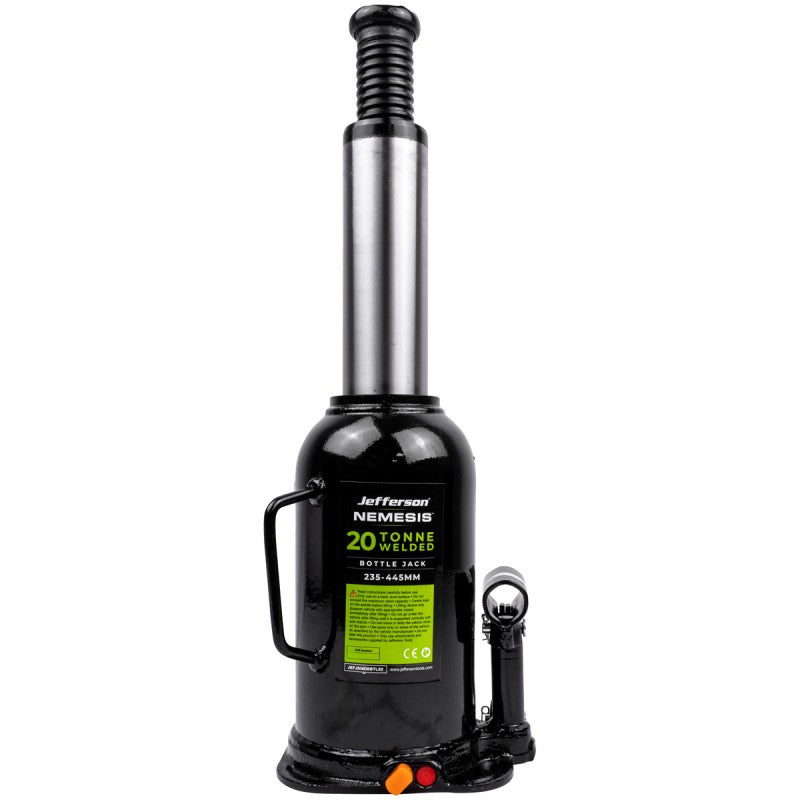 Jefferson Nemesis 20 tonne heavy duty hydraulic bottle jack for commercial vehicle lifting