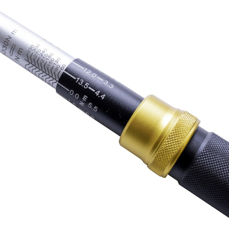Jefferson 1/2 inch drive calibrated micrometer style torque wrench with storage case