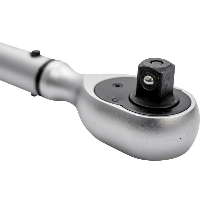 Jefferson 1/2 inch drive calibrated micrometer style torque wrench with storage case