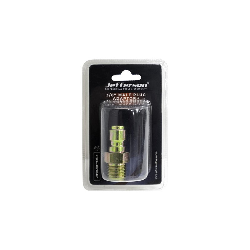 Jefferson 3/8 inch quick release plug with 3/8 inch male BSP thread air line fitting