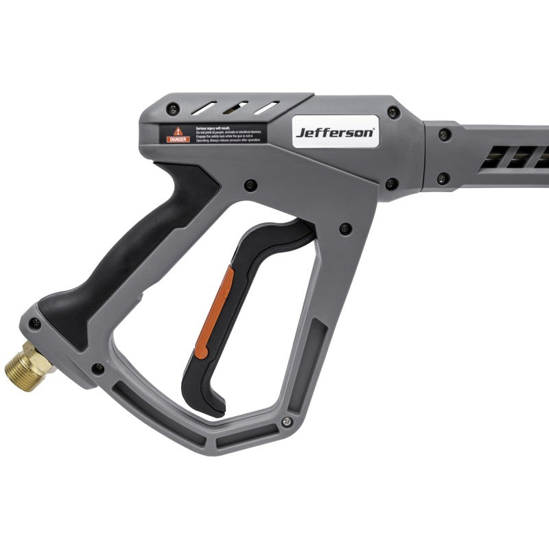 Jefferson heavy duty pressure washer gun and extension lance kit assembly