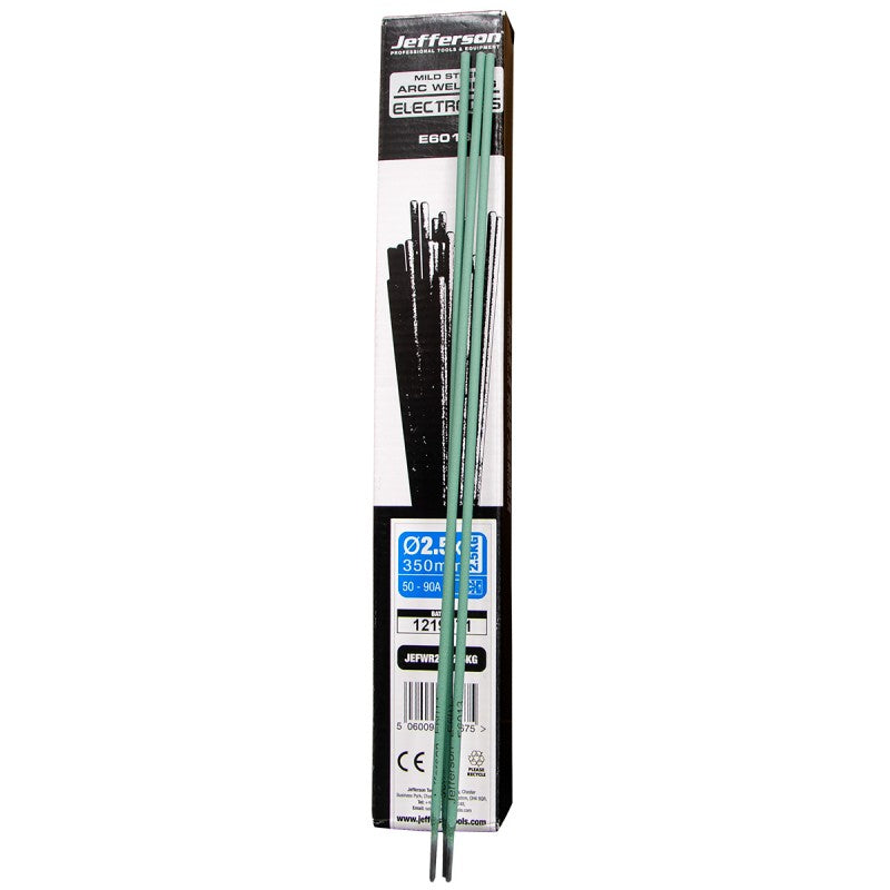 Jefferson 2.5 x 350mm mild steel E6013 welding rods 2.5kg pack