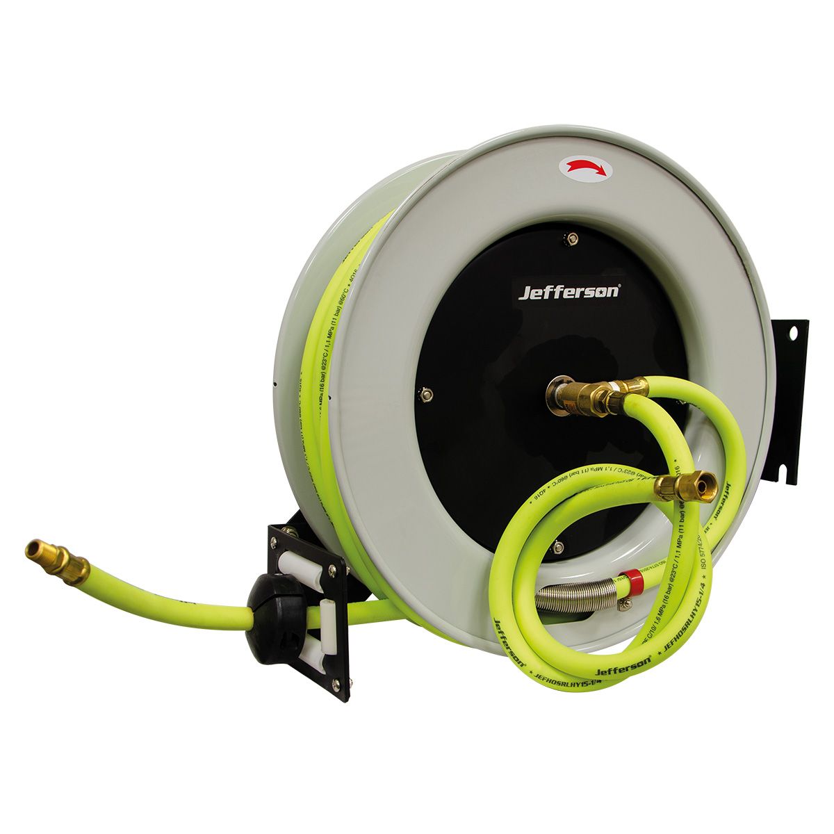 Jefferson 15m Retractable High-Vis Reel Hybrid Hose