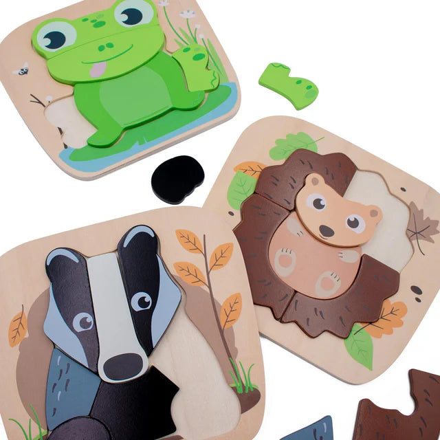 Inside Out Toys Woodland Hedgehog Raised Puzzle