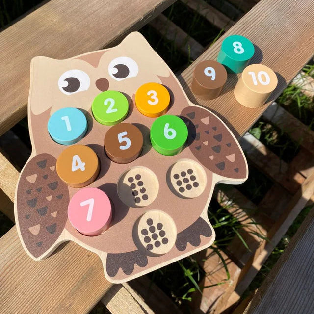 Inside Out Toys Owl Number Block Puzzle (NEW)