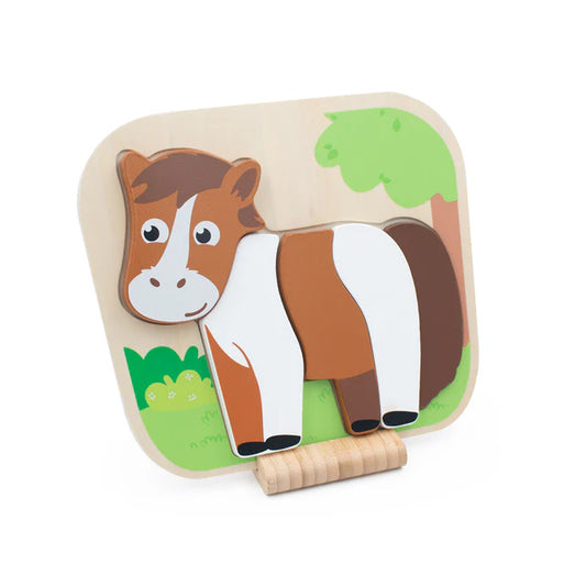 Inside Out Toys - Farm - Horse Raised Puzzle