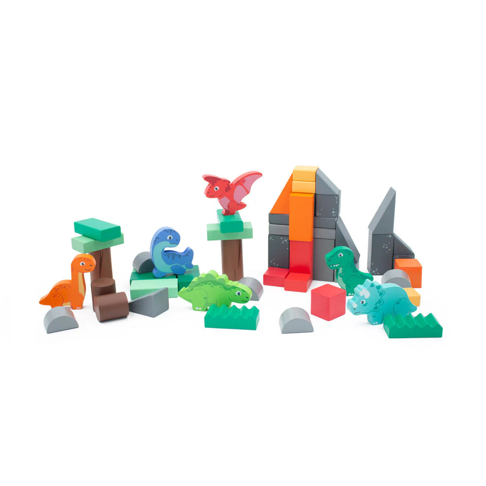 Inside Out Toys - Dinosaur Blocks (50pcs in tub)