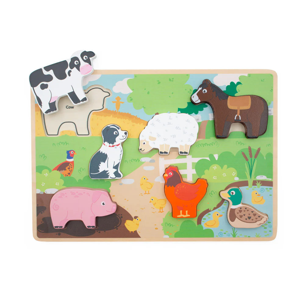 Inside Out Toys - Farm - Chunky Puzzle