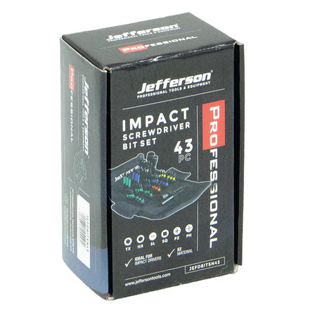 Jefferson 43 Piece Impact Screwdriver Bit Set