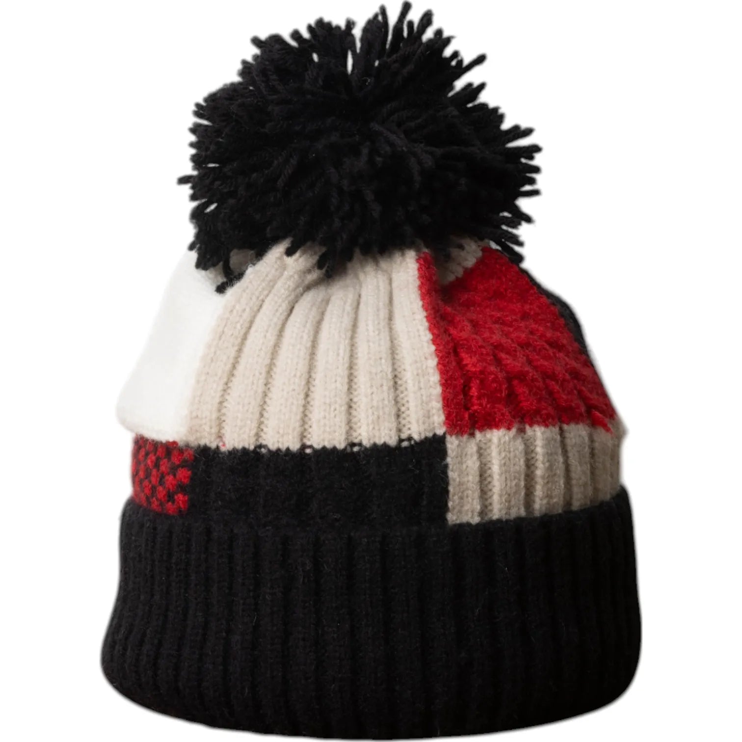 Jess & Lou Cable Knit Colour Block Bobble Hat