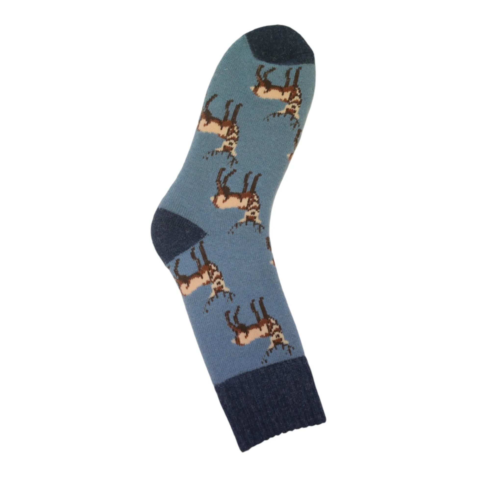Jess & Lou Cornflower Blue Deer Cosy Socks