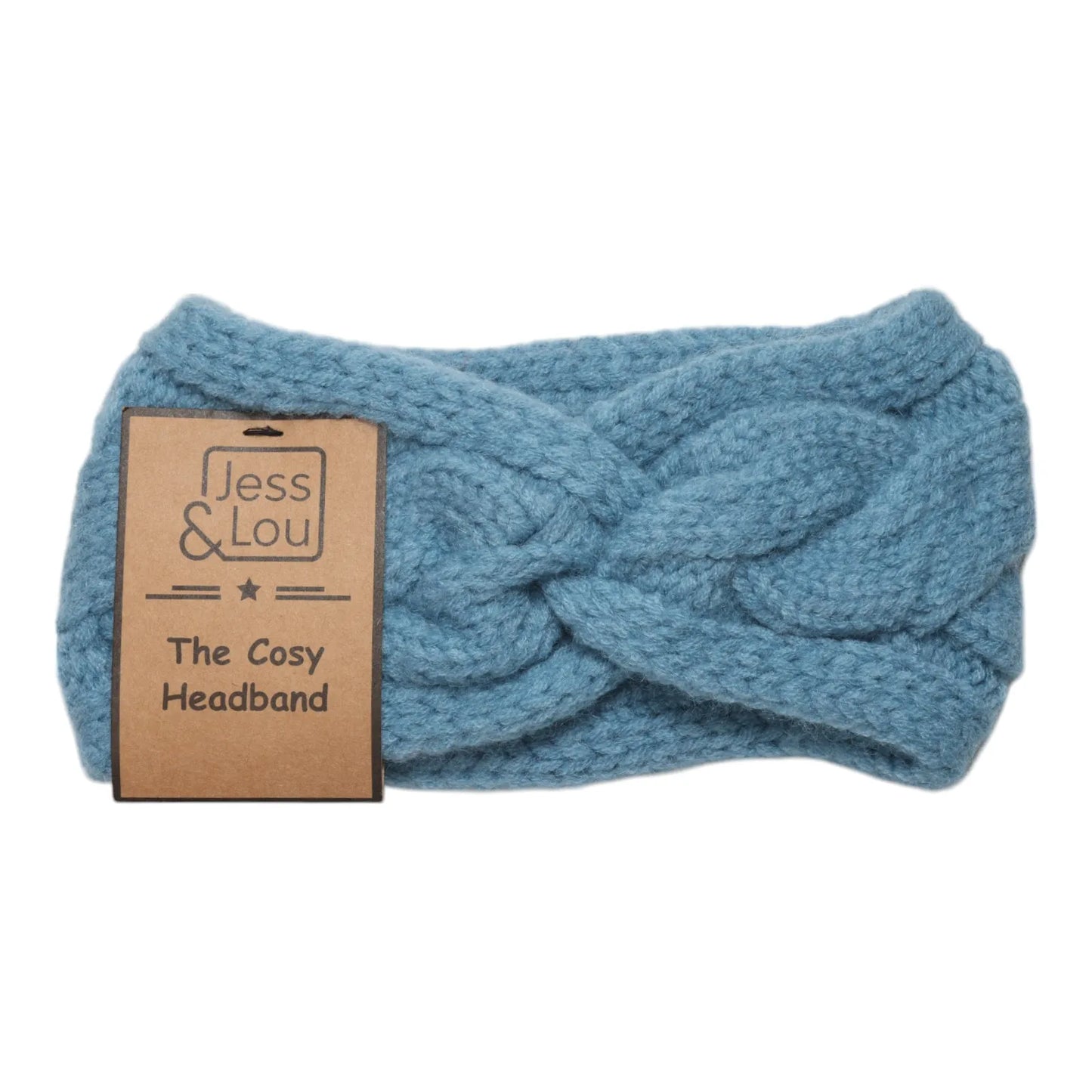 Jess & Lou Cosy Cable Knit Front Knot Headband