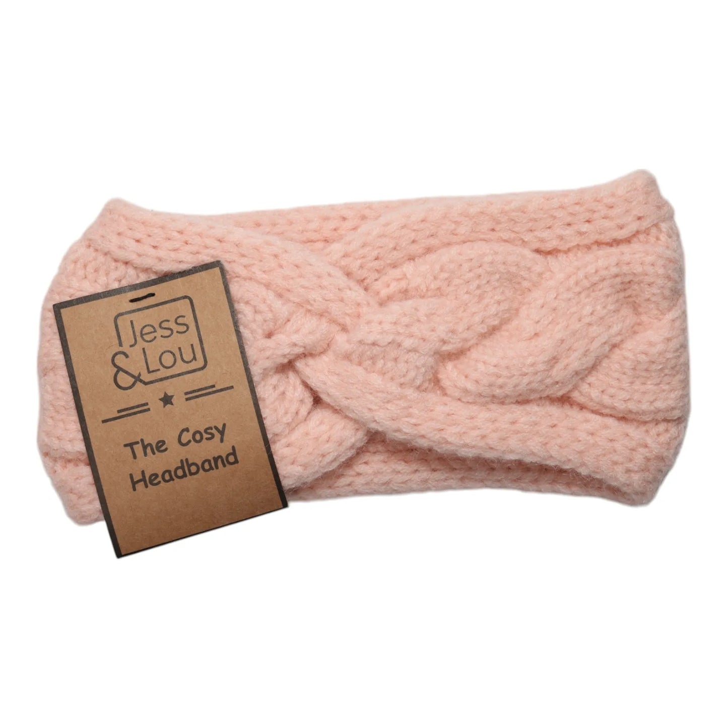 Jess & Lou Cosy Cable Knit Front Knot Headband