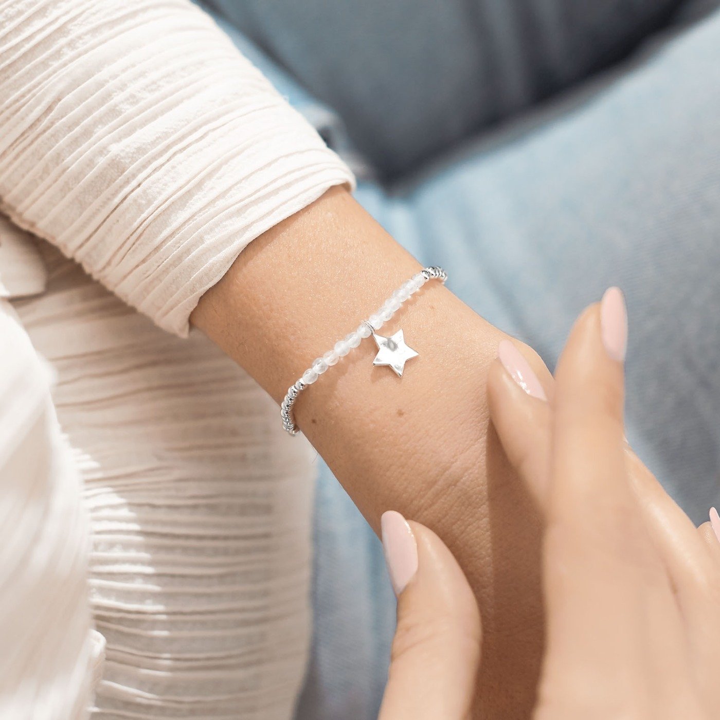 Joma Jewellery A Little April Rock Crystal Birthstone Bracelet