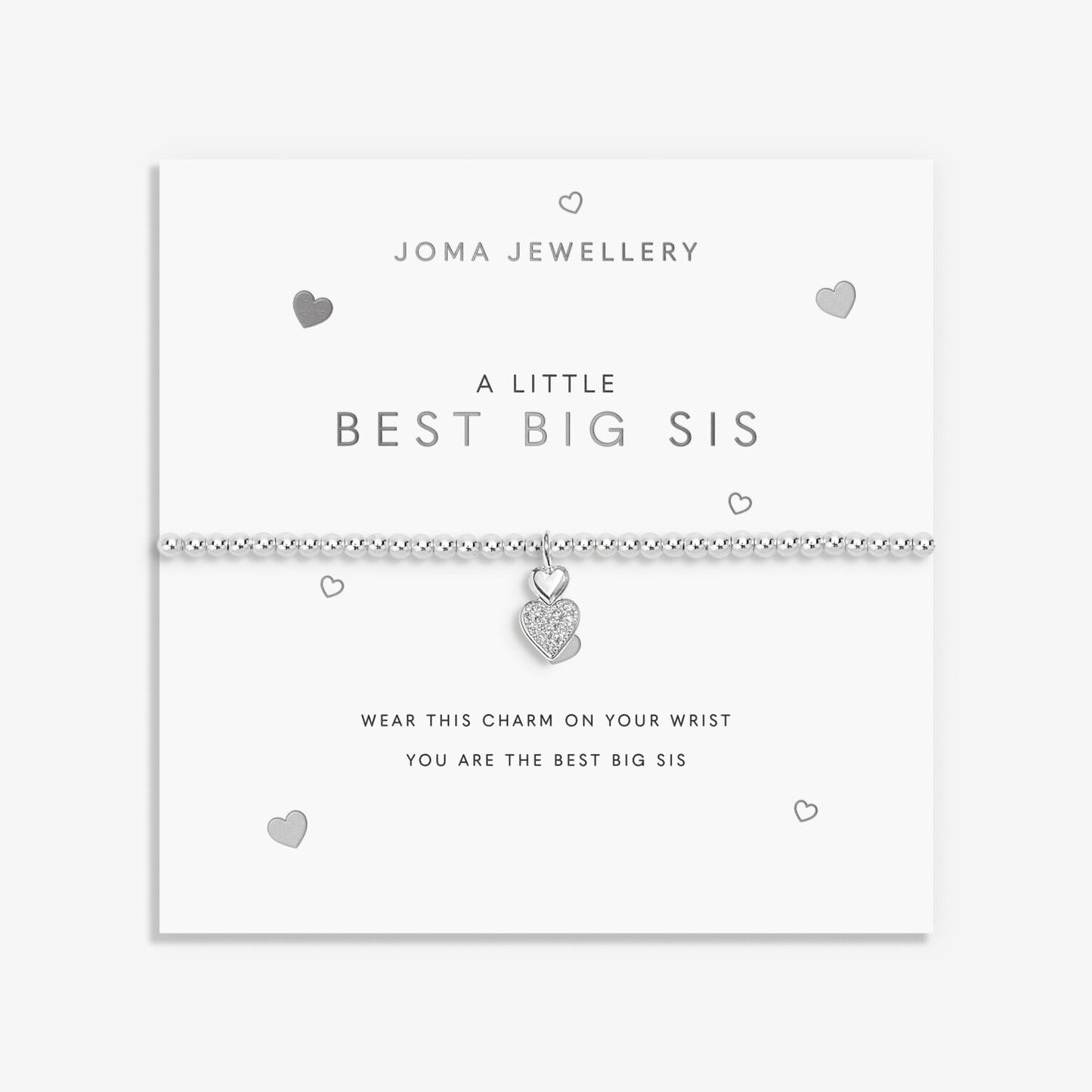 Joma Jewellery A Little Best Big Sis Silver Bracelet