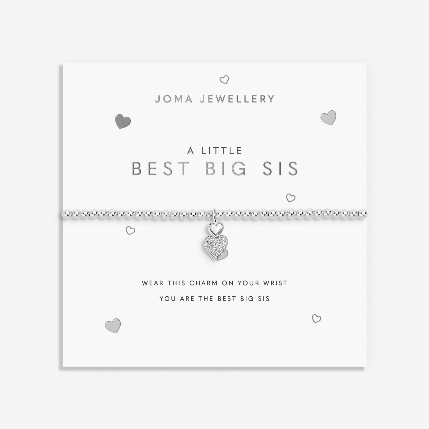 Joma Jewellery A Little Best Big Sis Silver Bracelet