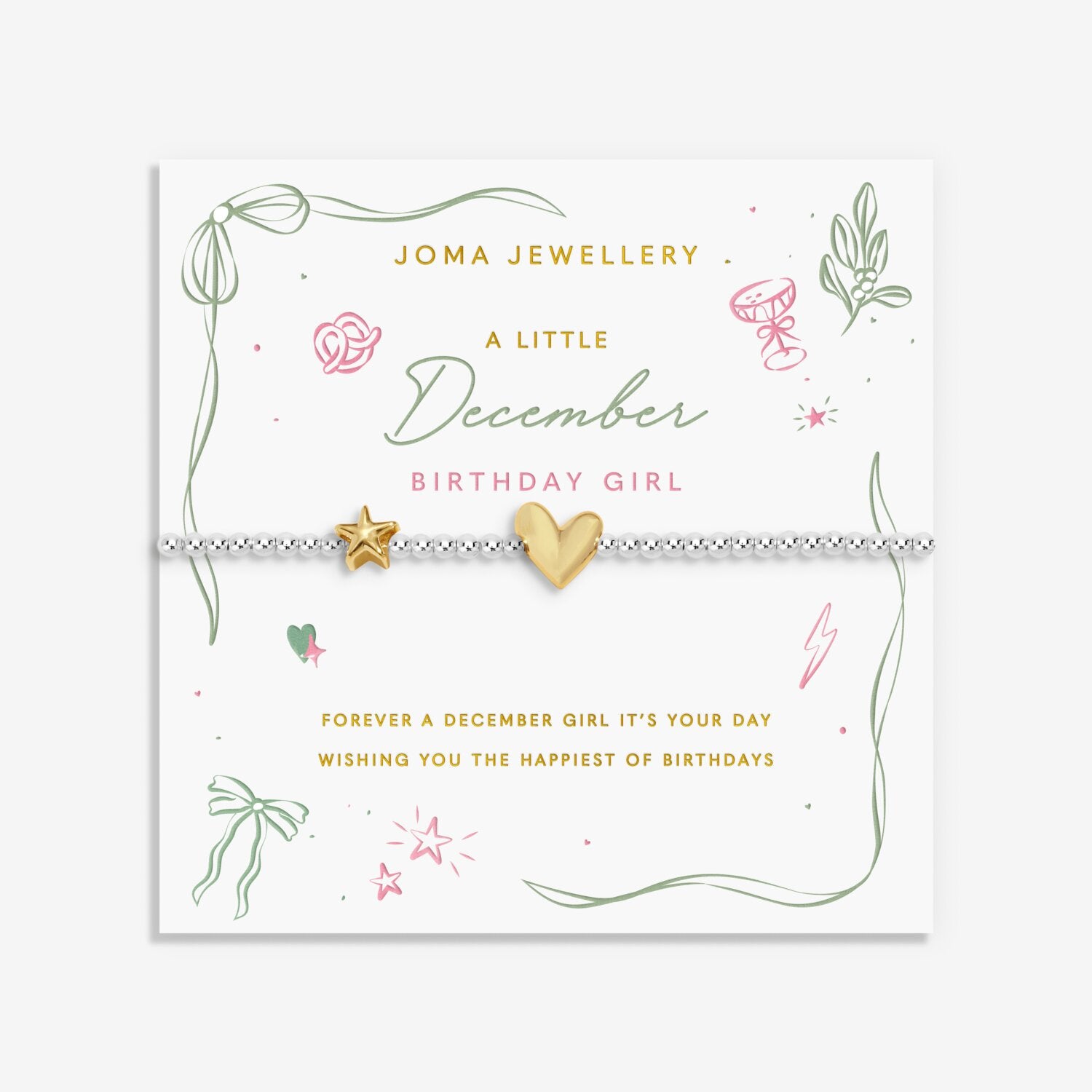 Joma Jewellery A Little Birth Month December Silver Plated Bracelet