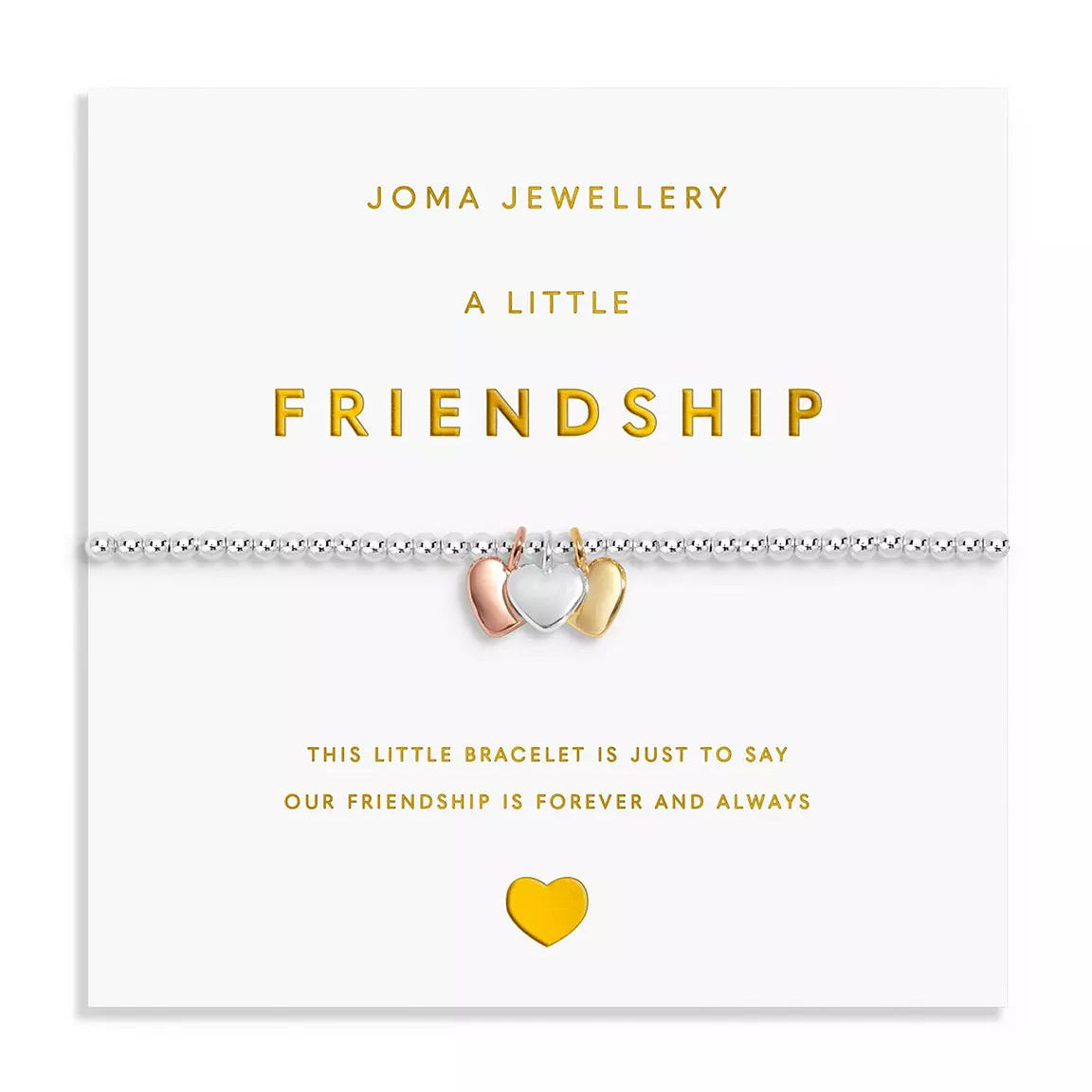 Joma Jewellery A Little Charmed Moments Friendship Silver Plated Bracelet