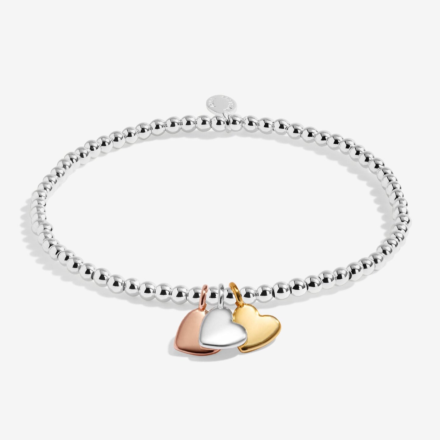 Joma Jewellery A Little Charmed Moments Heart Of Gold Silver Plated Bracelet