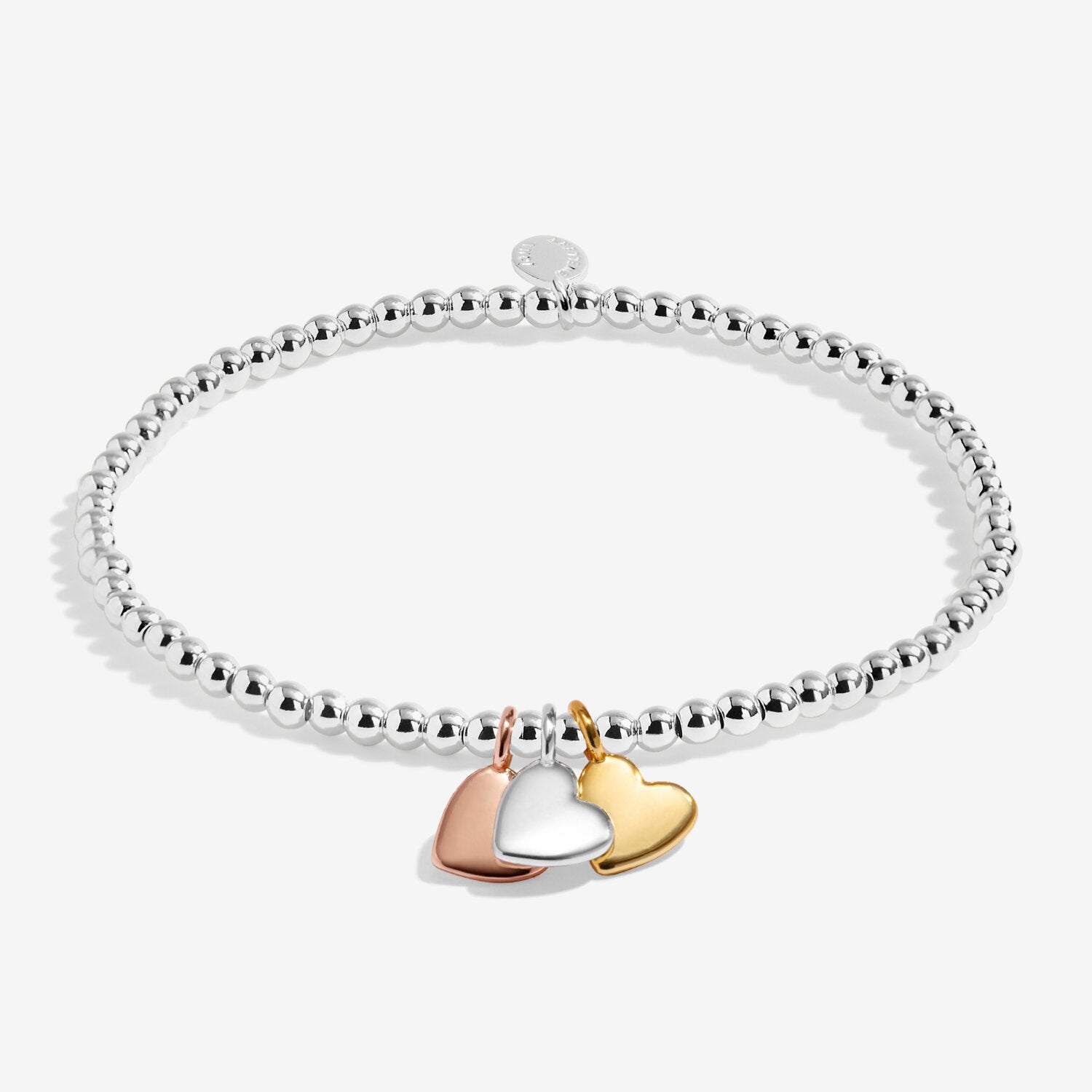 Joma Jewellery A Little Charmed Moments Heart Of Gold Silver Plated Bracelet