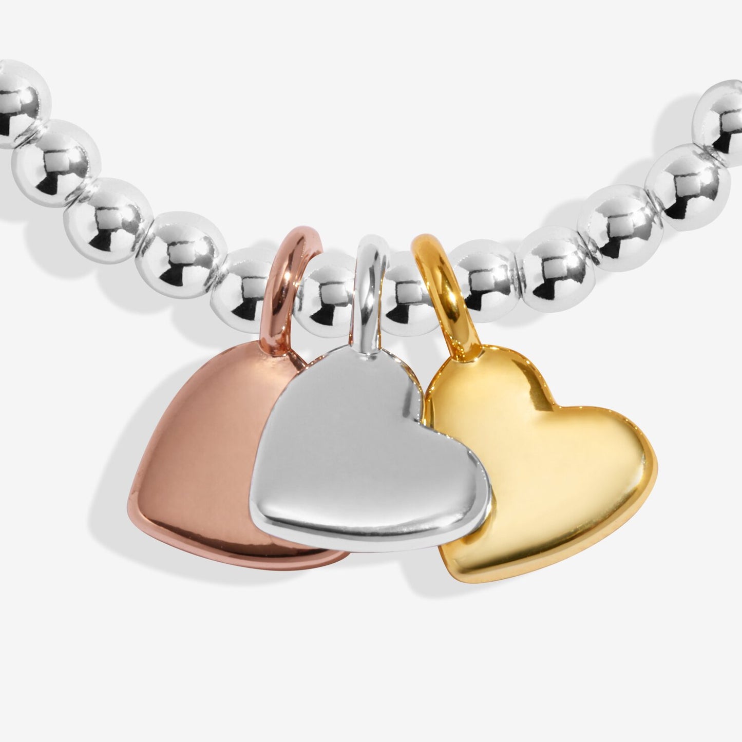 Joma Jewellery A Little Charmed Moments Heart Of Gold Silver Plated Bracelet