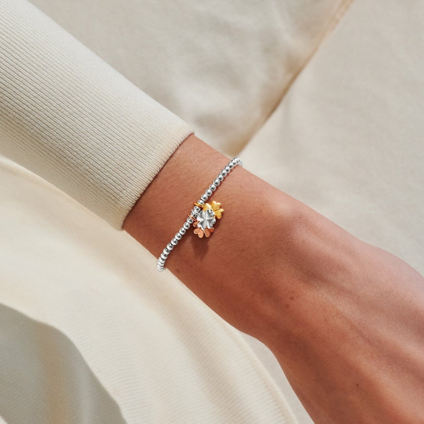 Joma Jewellery A Little Charmed Moments Luck Silver Plated Bracelet
