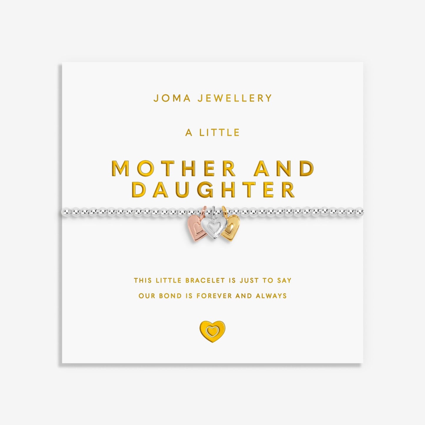 Joma Jewellery A Little Charmed Moments Mother & Daughter Silver Plated Bracelet