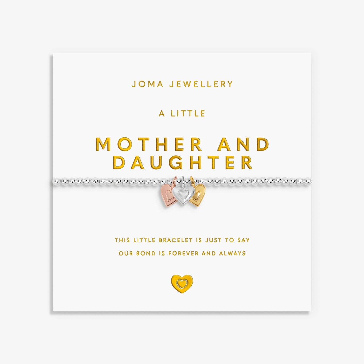 Joma Jewellery A Little Charmed Moments Mother & Daughter Silver Plated Bracelet
