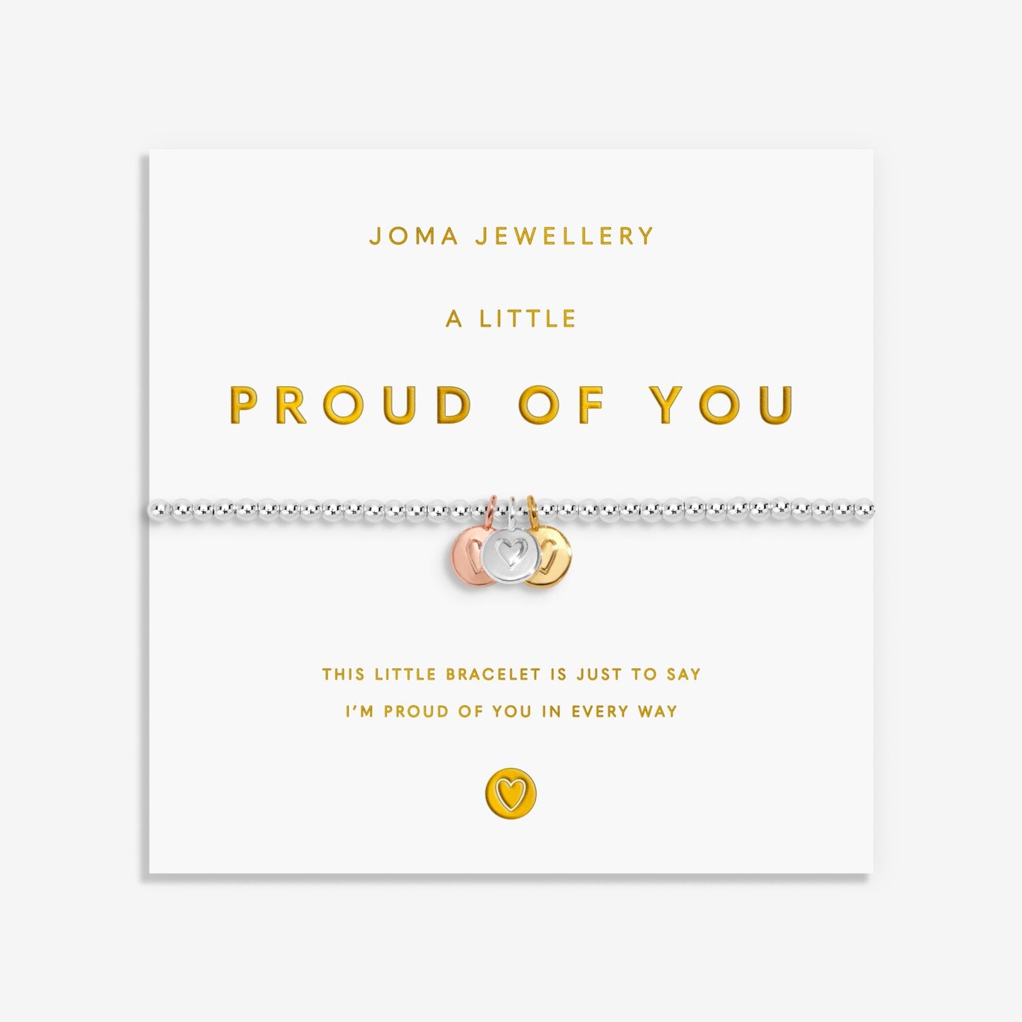 Joma Jewellery A Little Charmed Moments Proud Of You Silver Plated Bracelet