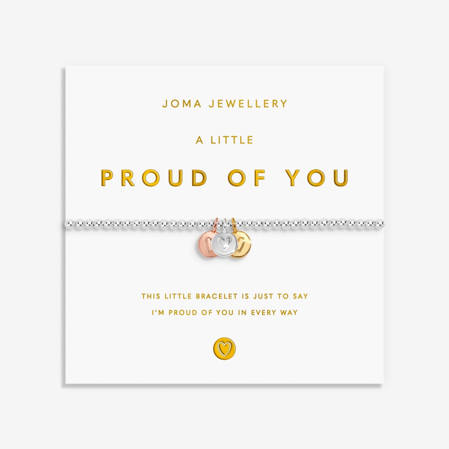 Joma Jewellery A Little Charmed Moments Proud Of You Silver Plated Bracelet