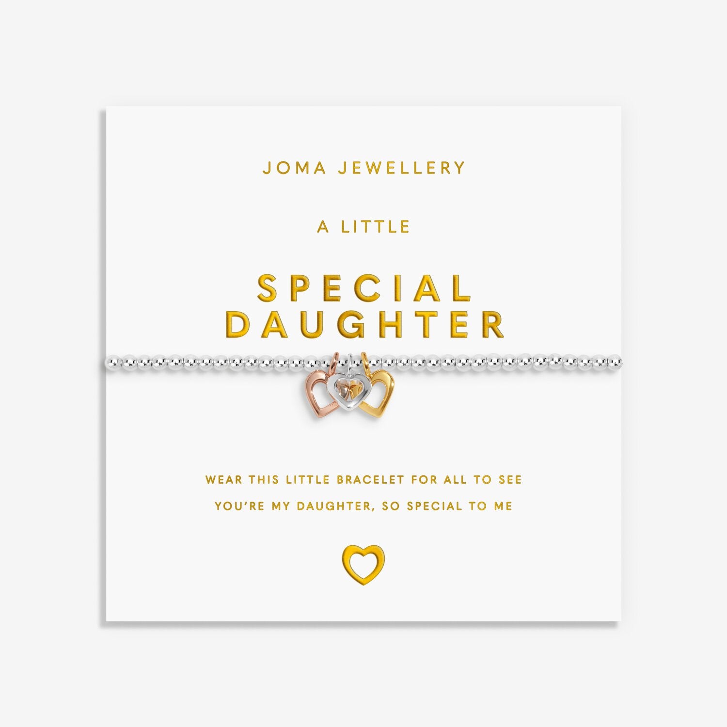 Joma Jewellery A Little Charmed Moments Special Daughter Silver Plated Bracelet
