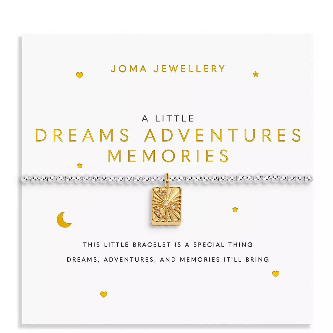 Joma Jewellery A Little Dreams Adevntures Memories Silver & Gold Plated Bracelet