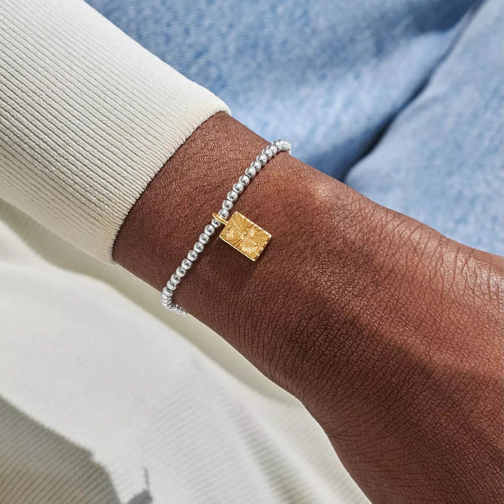 Joma Jewellery A Little Dreams Adevntures Memories Silver & Gold Plated Bracelet