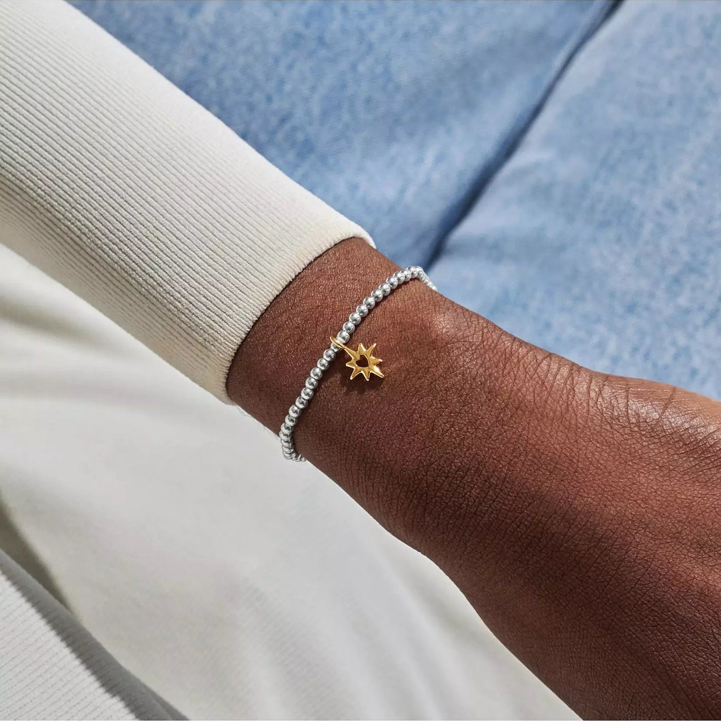 Joma Jewellery A Little Good Energy Silver & Gold Plated Bracelet