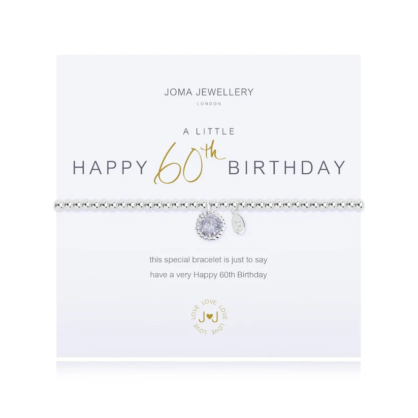 Joma Jewellery A Little Happy 60th Birthday Bracelet