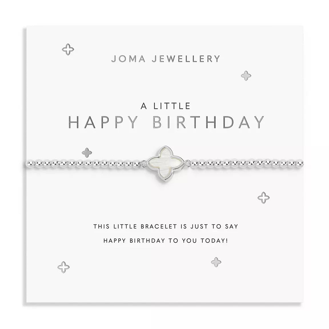 Joma Jewellery A Little Happy Birthday Silver Plated Bracelet