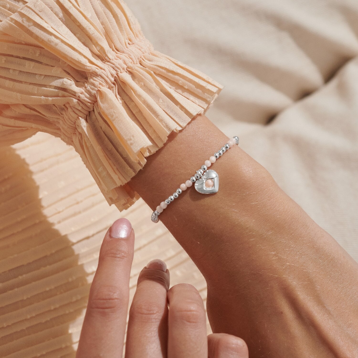 Joma Jewellery A Little July Sunstone Silver Plated Bracelet