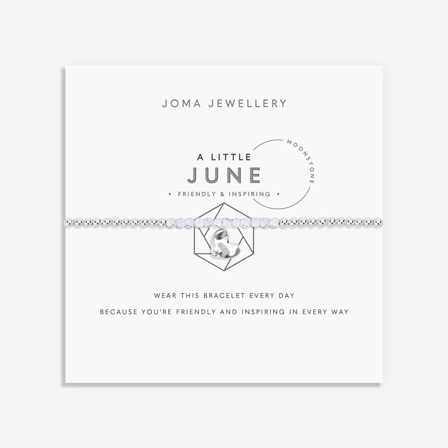 Joma Jewellery A Little June Moonstone Birthstone Bracelet
