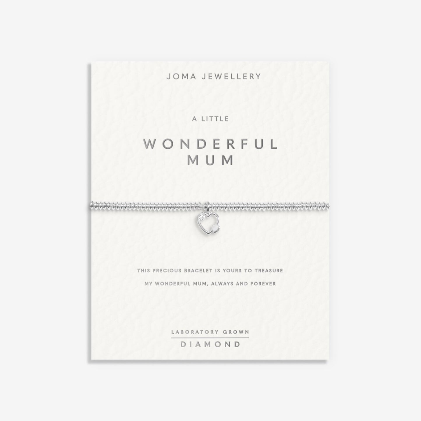 Joma Jewellery A Little Laboratory Grown Diamond Wonderful Mum Bracelet