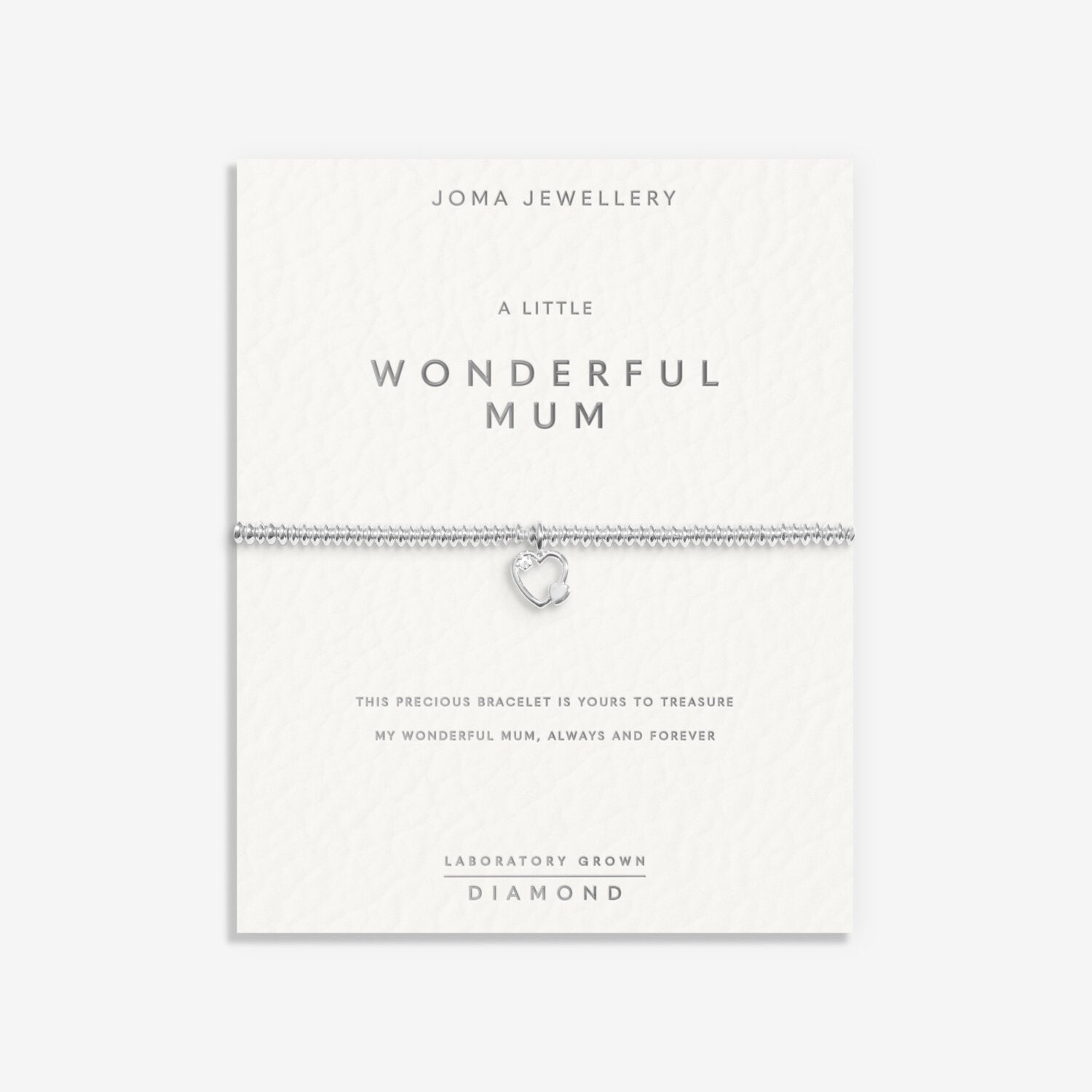 Joma Jewellery A Little Laboratory Grown Diamond Wonderful Mum Bracelet