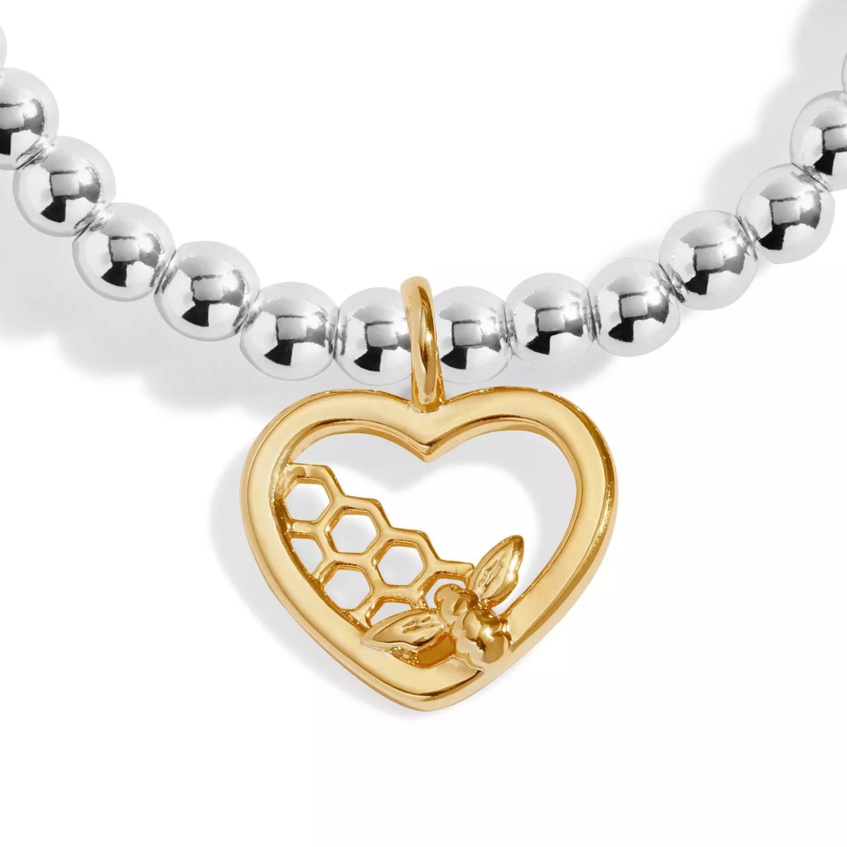 Joma Jewellery A Little Make Today Bee-Utiful Silver & Gold Plated Bracelet